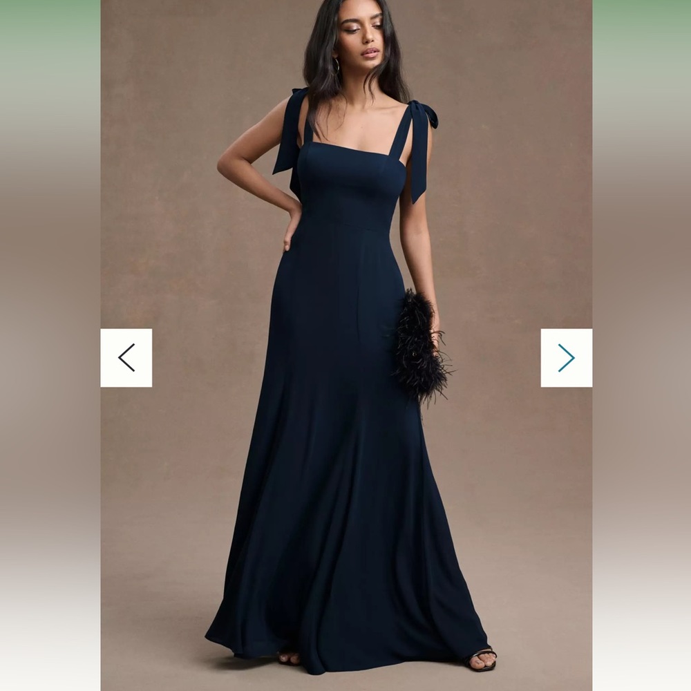 BHLDN Midnight Navy Bridesmaid Dress - size 4
